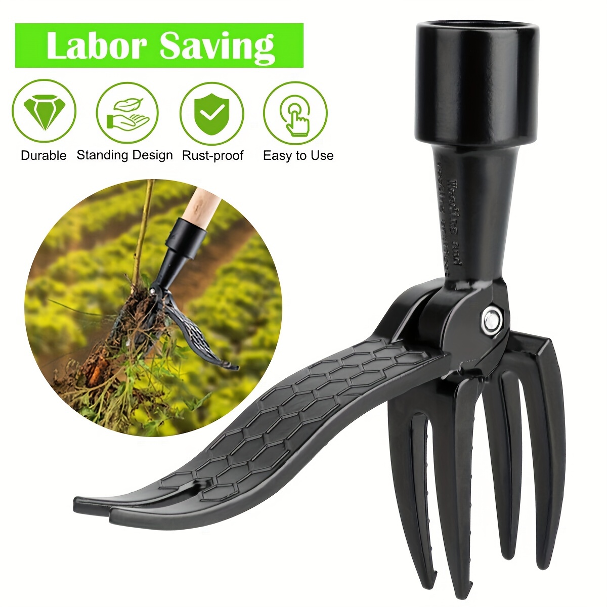 Gardening Tools Shovel - Stand Up Weed Puller Claw Tool