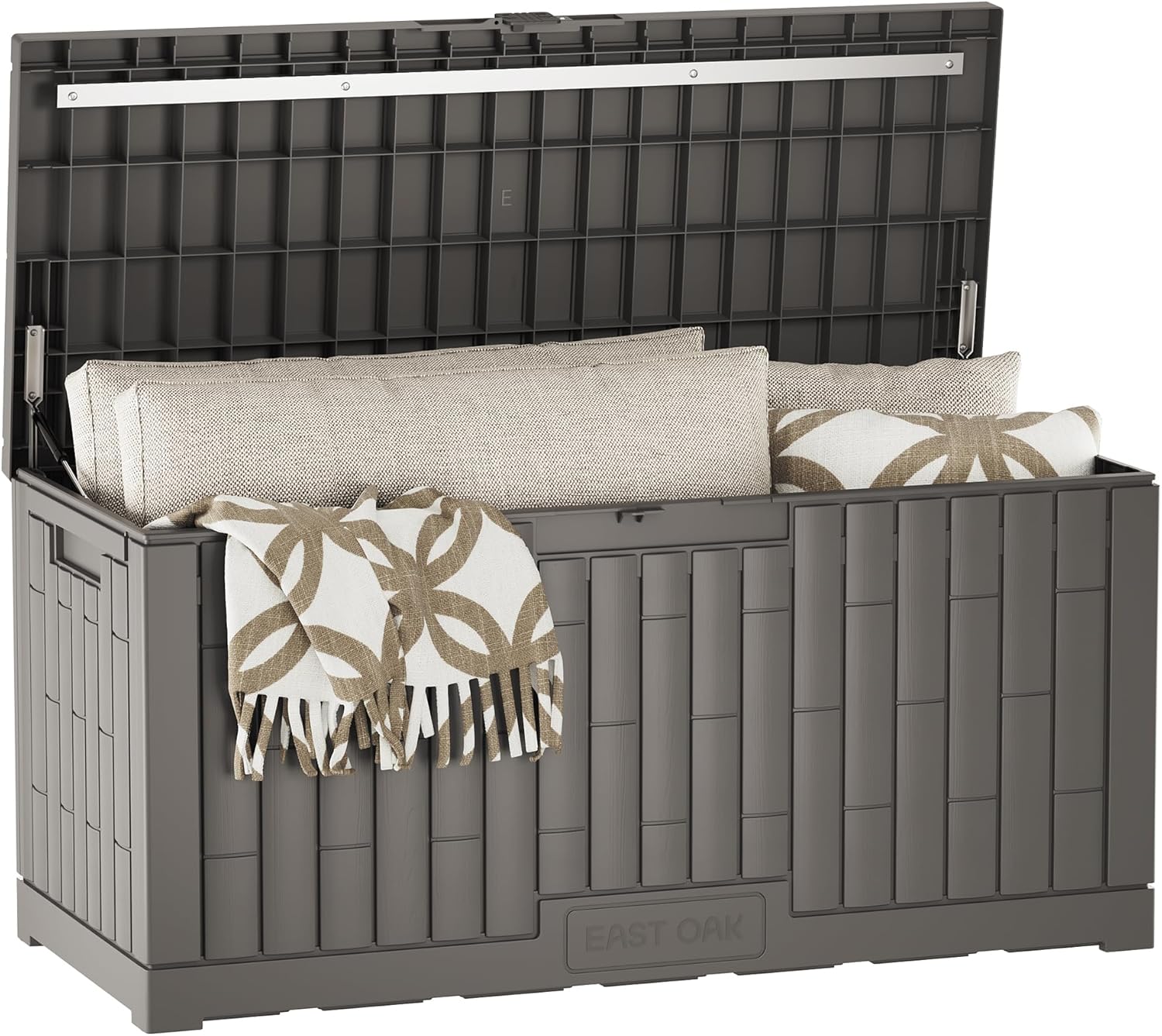 Gardening Tools Box - 120-Gallon Outdoor Storage Box with Steel