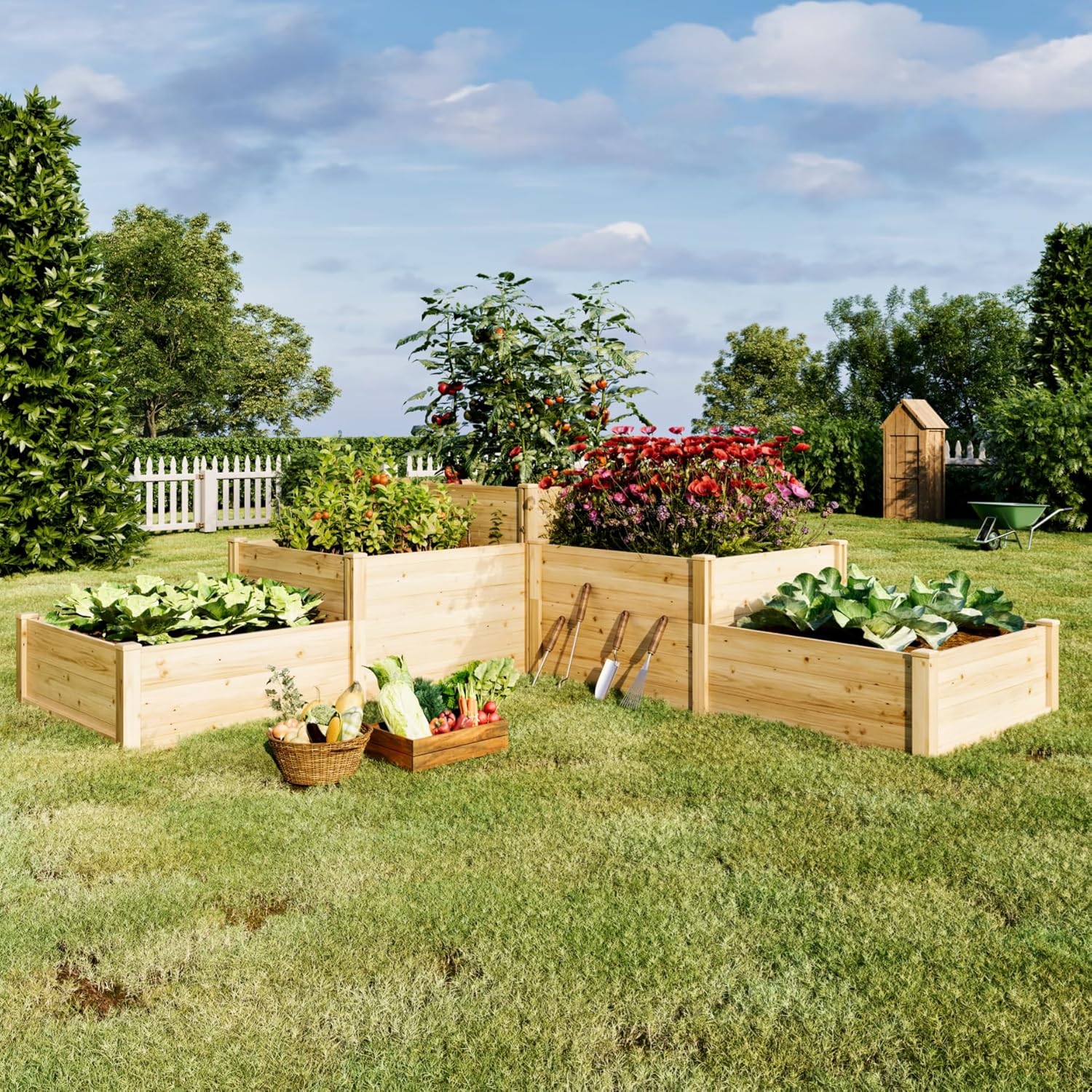 Gardening Tools Box - 3 Tier Raised Garden Bed for