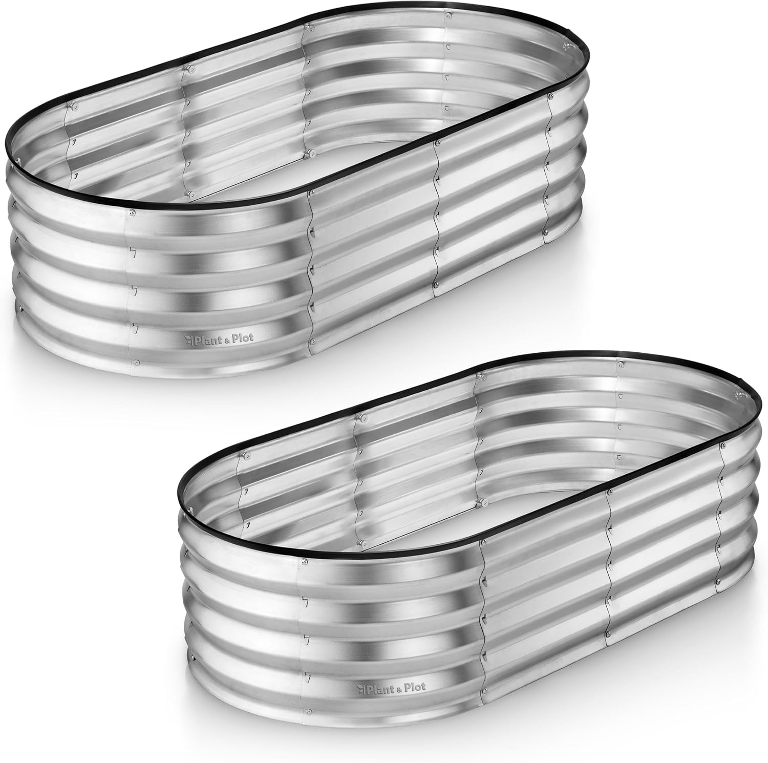 Gardening Tools Box - Galvanized Raised Garden Beds Outdoor, 4x2x1
