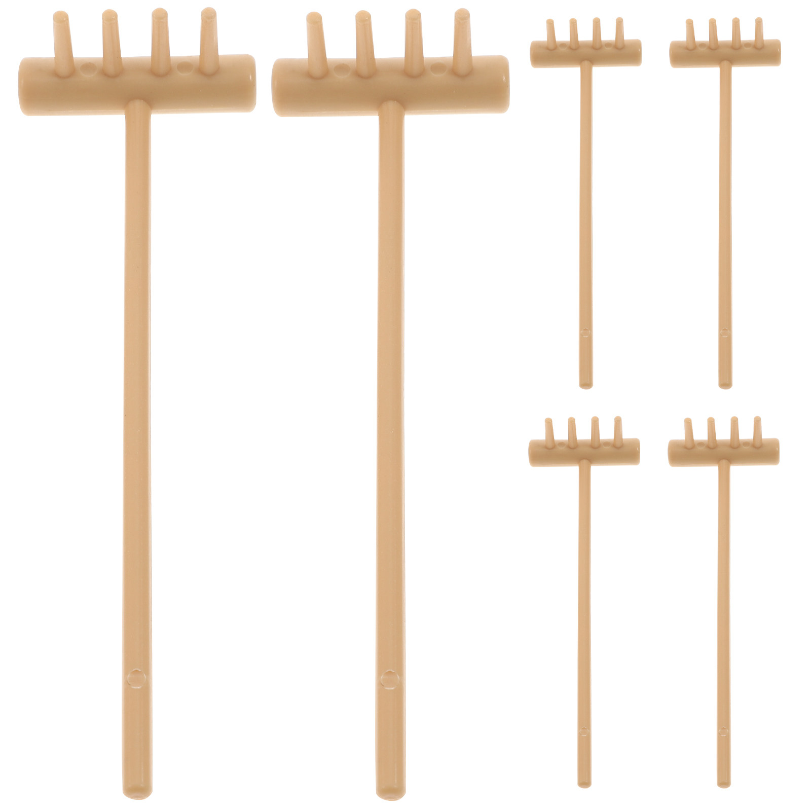 6Pcs Sand Table Mini Rakes Zen - Gardening Tools Drawing บทวิจารณ์และราคา
