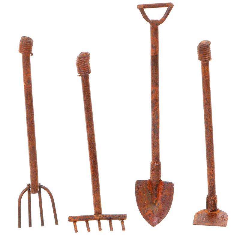 1:12 Scale Dollhouse Miniature - Gardening Tools Shovel บทวิจารณ์และราคา