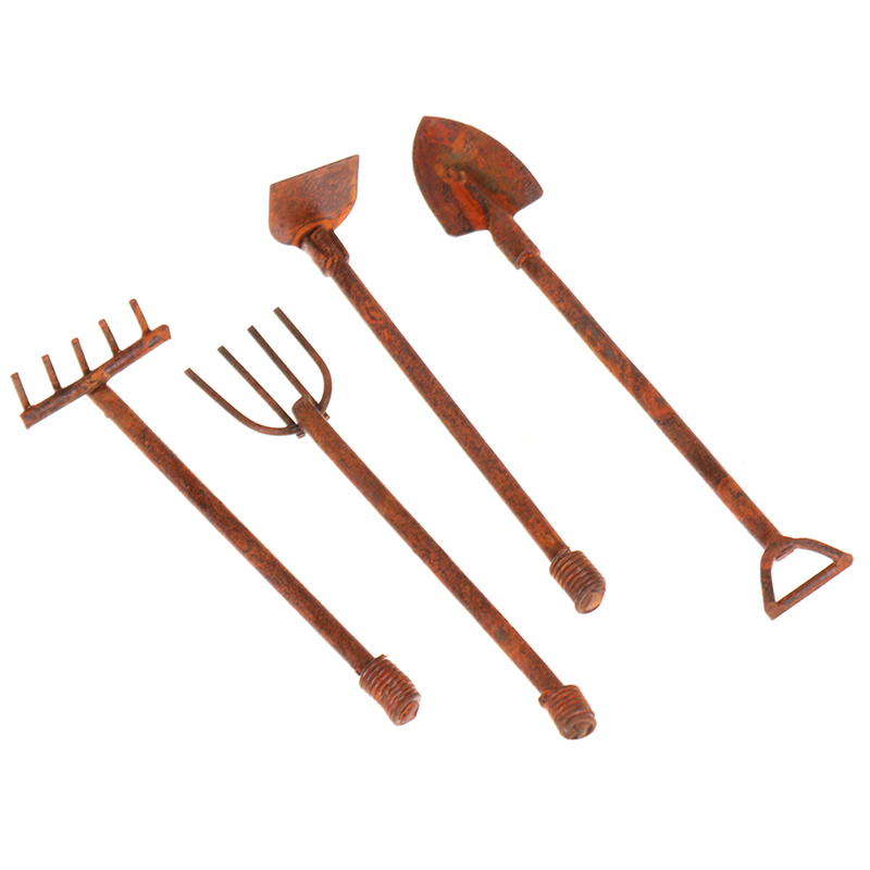1:12 Scale Dollhouse Miniature - Gardening Tools Shovel บทวิจารณ์และราคา