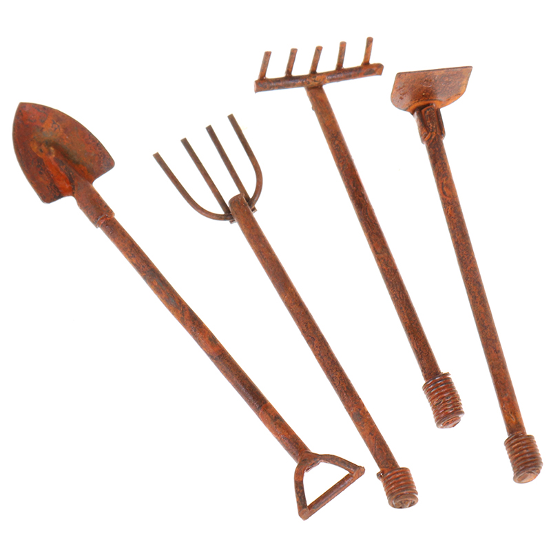 1:12 Scale Dollhouse Miniature - Gardening Tools Shovel บทวิจารณ์และราคา
