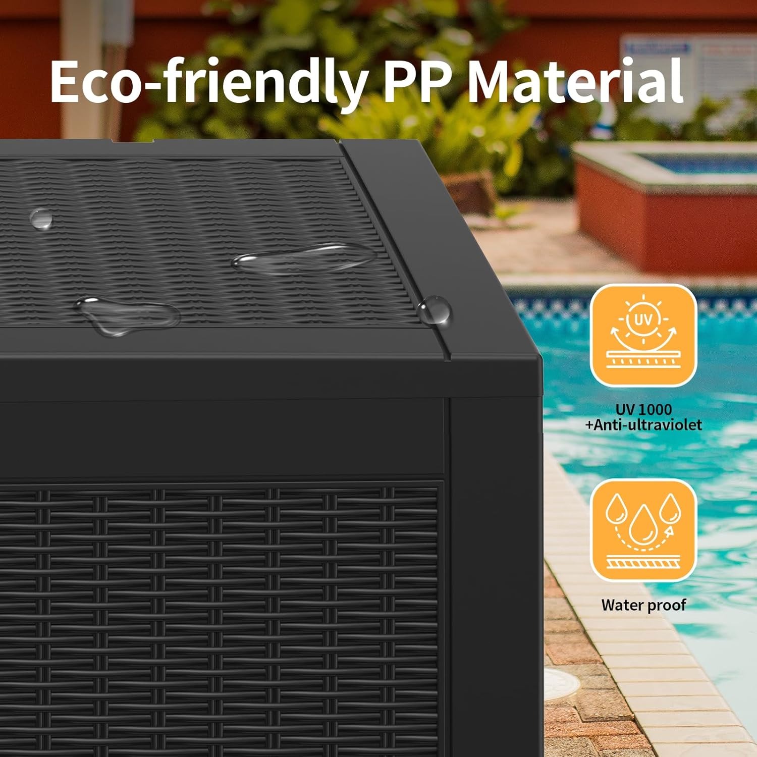 100Gal Waterproof Deck Box - L - Gardening Tools Box บทวิจารณ์และราคา