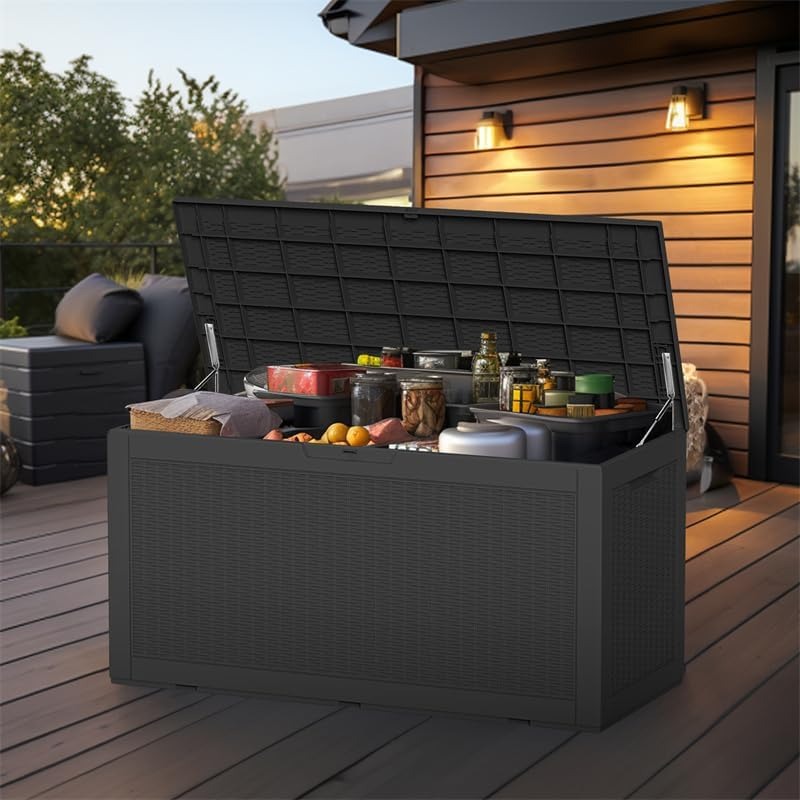 100Gal Waterproof Deck Box - L - Gardening Tools Box บทวิจารณ์และราคา
