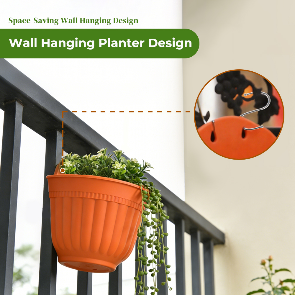 4pcs Resin Wall Planter Brick  - Hanging Planter Basket บทวิจารณ์และราคา