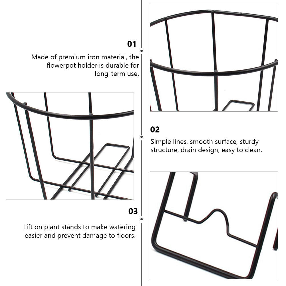 1Pcs Premium Iron Flower Pot H - Hanging Planter Basket บทวิจารณ์และราคา