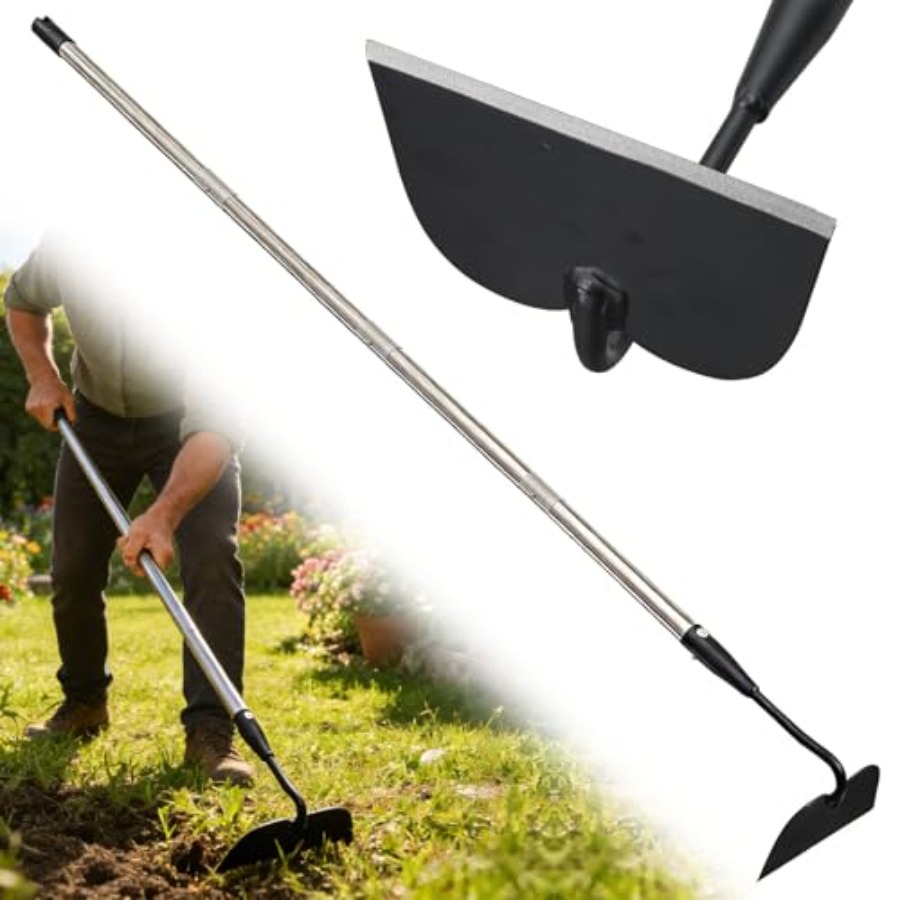 Garden Hoe for Weeding, Heavy  - Gardening Tools Drawing บทวิจารณ์และราคา