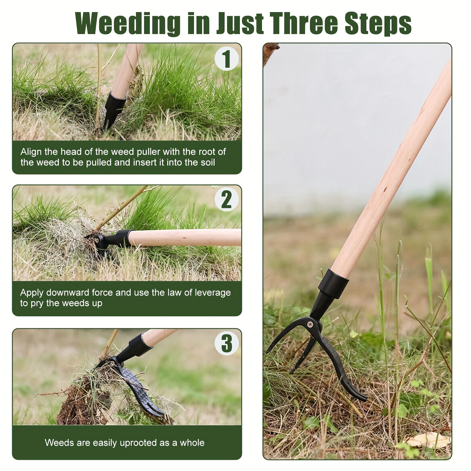 Stand Up Weed Puller Claw Tool - Gardening Tools Shovel บทวิจารณ์และราคา