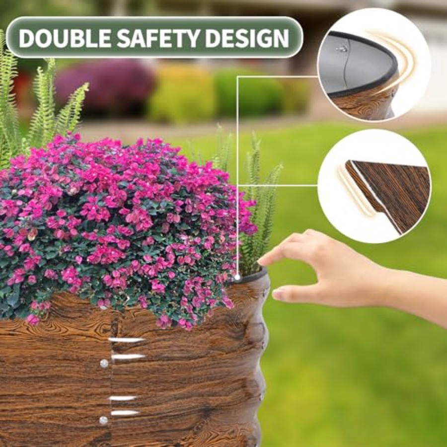 Galvanized Raised Garden Bed 4 - Gardening Tools Box บทวิจารณ์และราคา