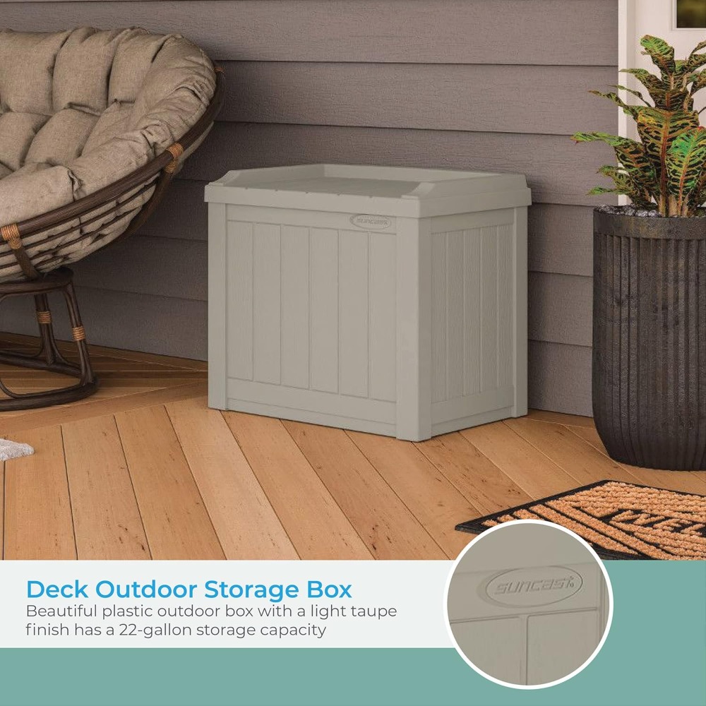 22 Gallon Outdoor Storage Box  - Gardening Tools Box บทวิจารณ์และราคา