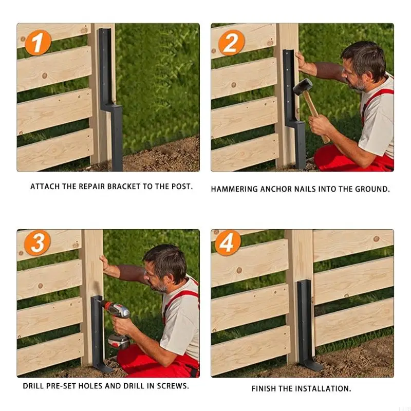 2PCS Fence Repair Anchor Fence - Gardening Tools Kit For Home Garden บทวิจารณ์และราคา