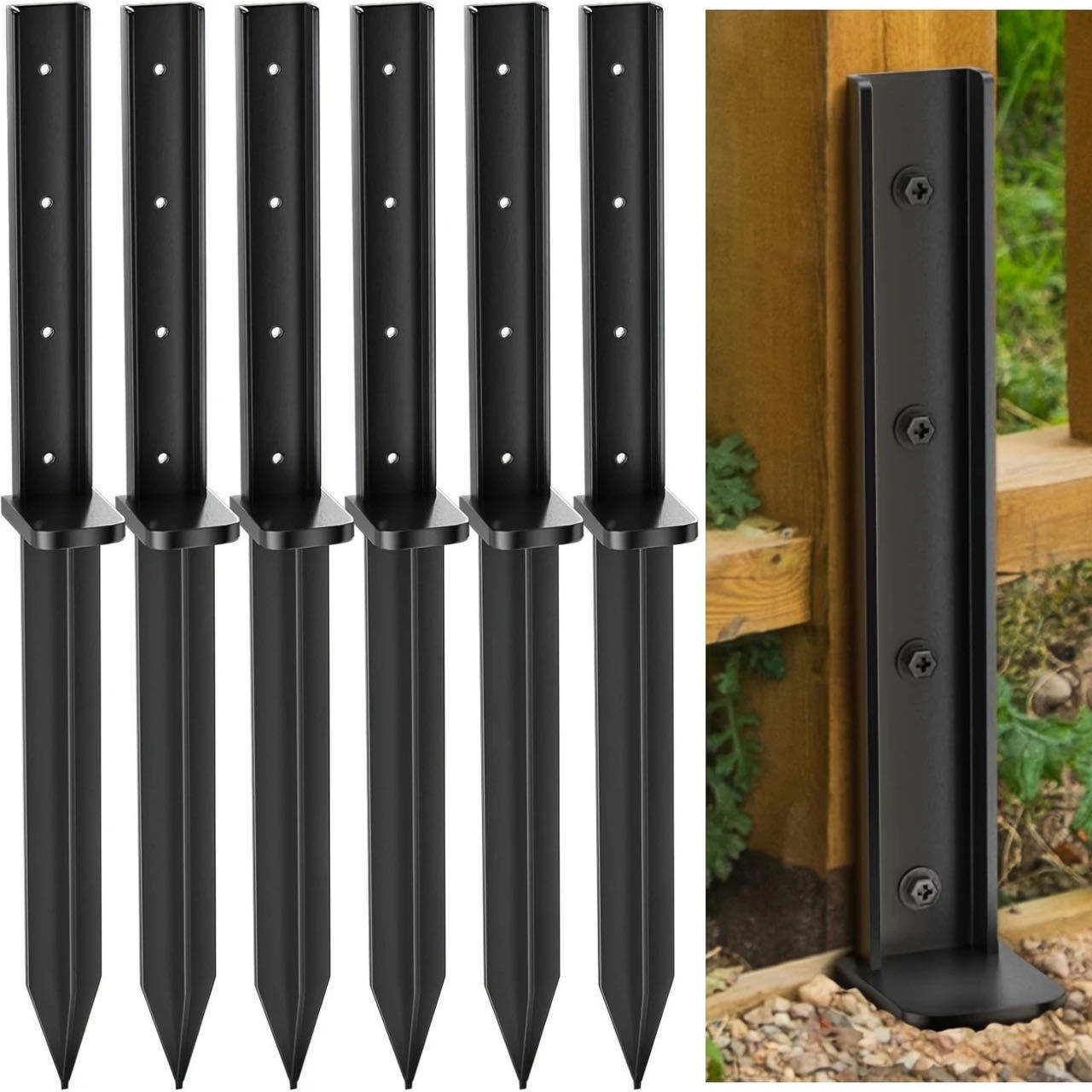 2PCS Fence Repair Anchor Fence - Gardening Tools Kit For Home Garden บทวิจารณ์และราคา