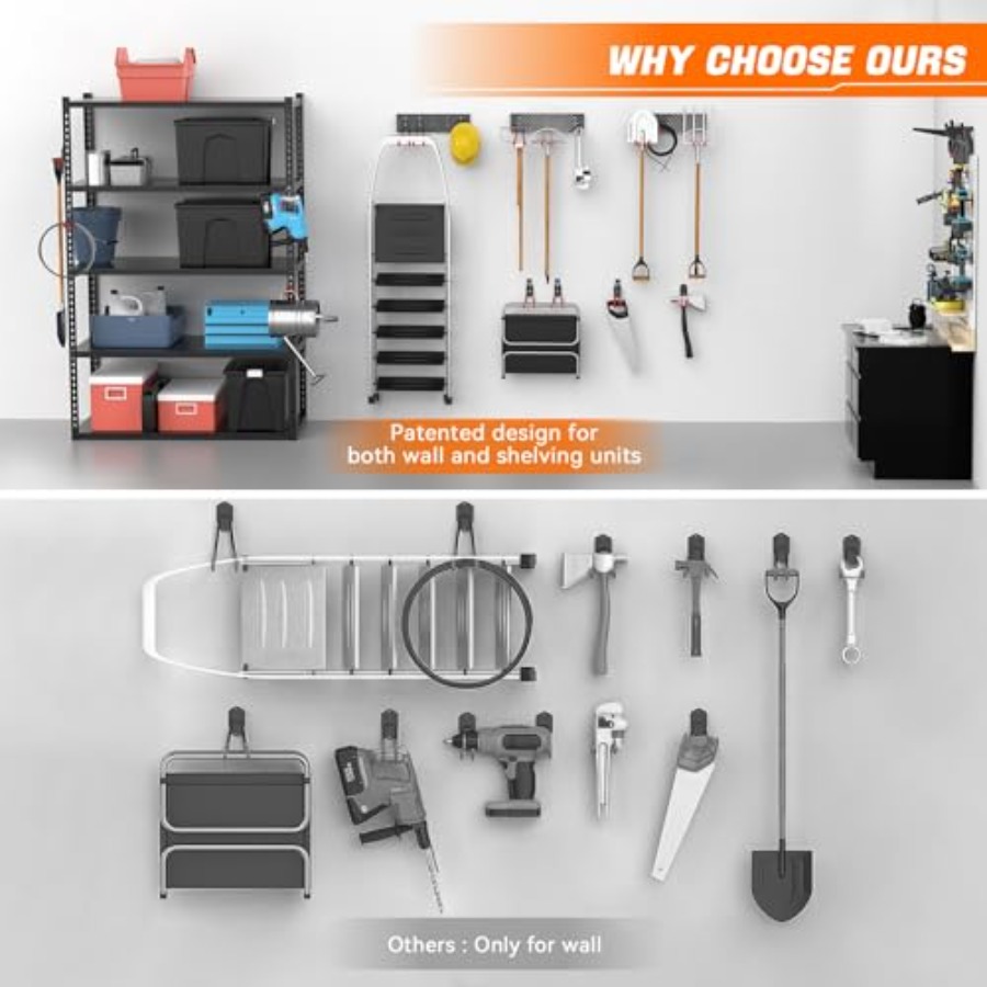24 PCS Garage Storage Hooks wi - Gardening Tools Shovel บทวิจารณ์และราคา