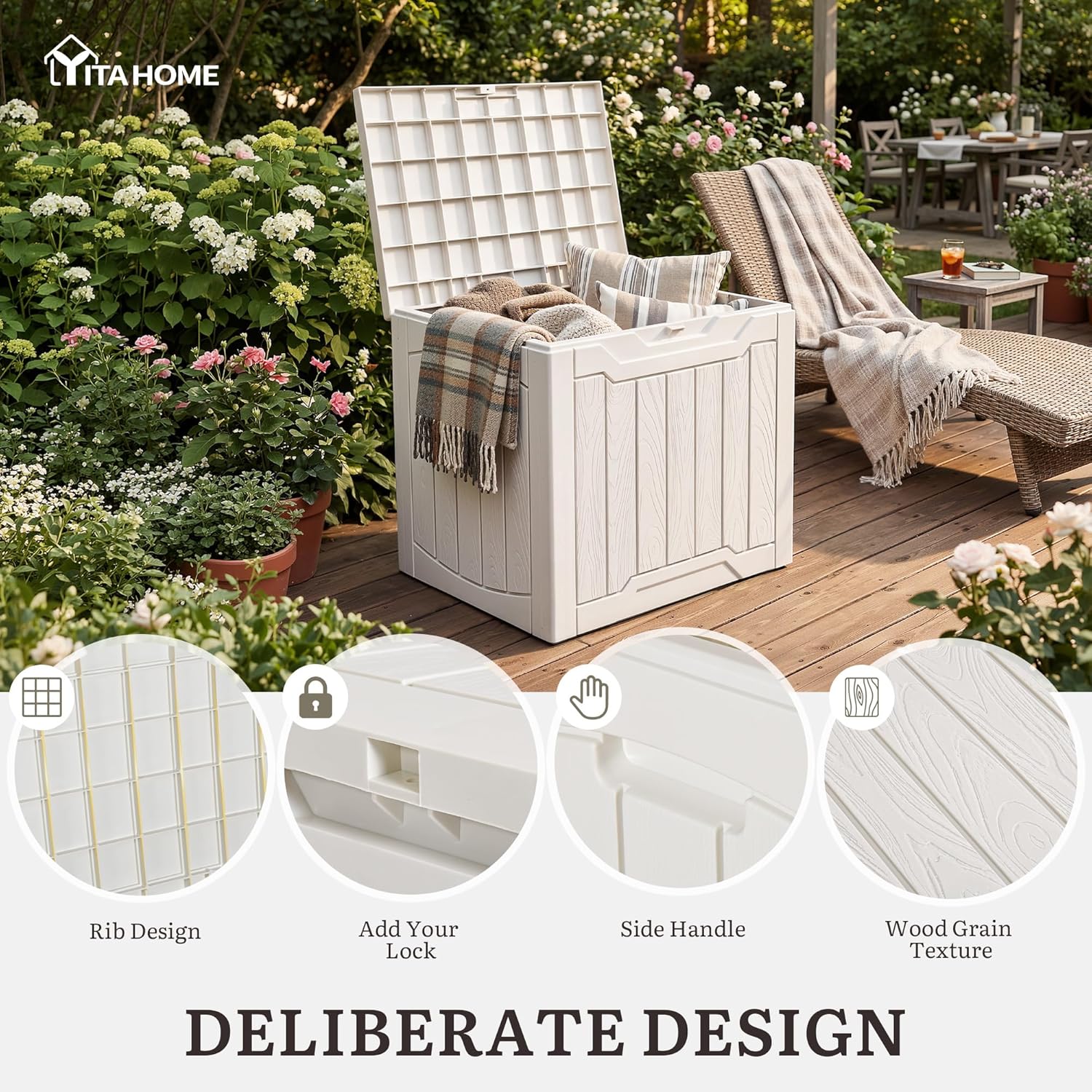 31 Gallon Deck Box Set of 2 Lo - Gardening Tools Box บทวิจารณ์และราคา