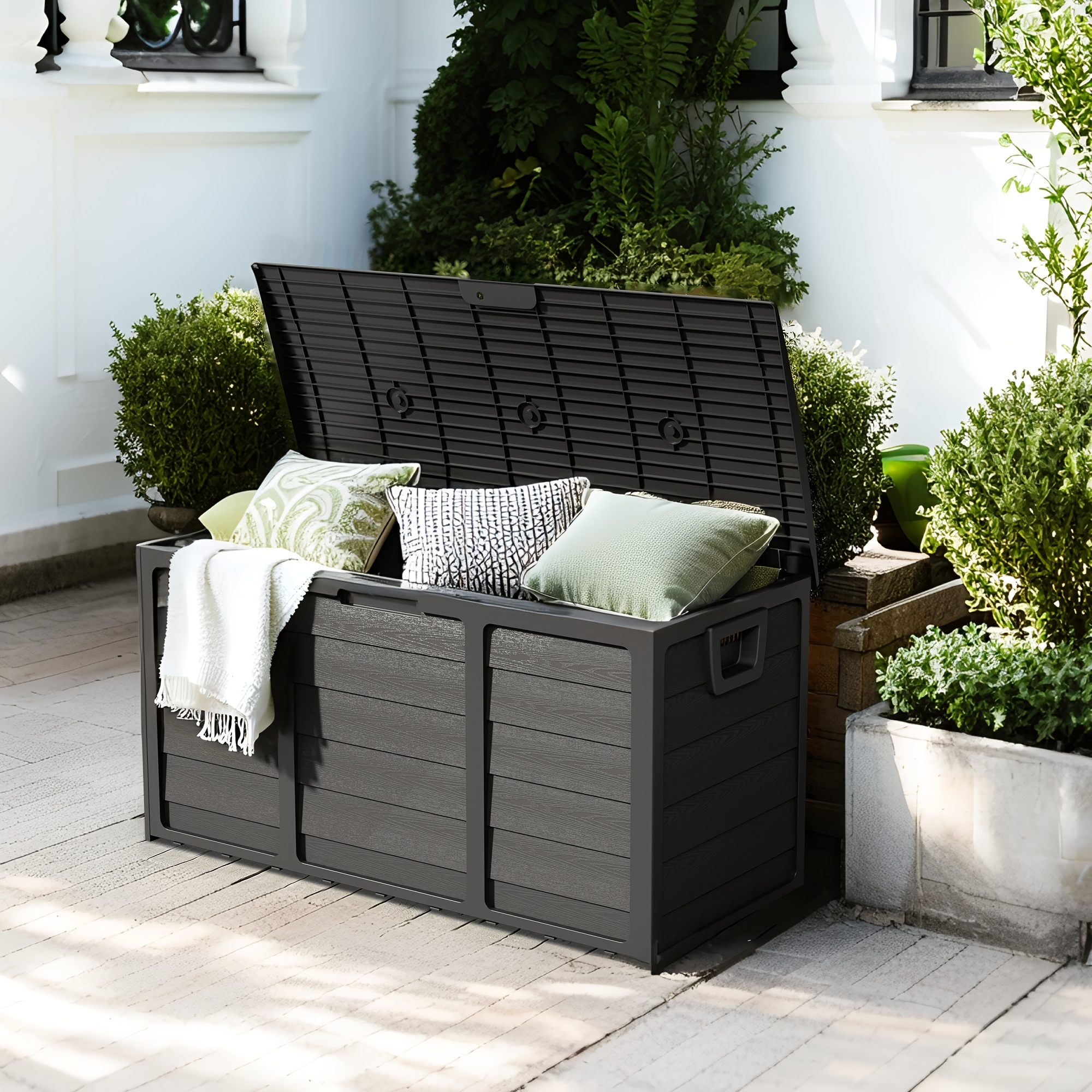 Weatherproof Resin Storage, 75 - Gardening Tools Box บทวิจารณ์และราคา