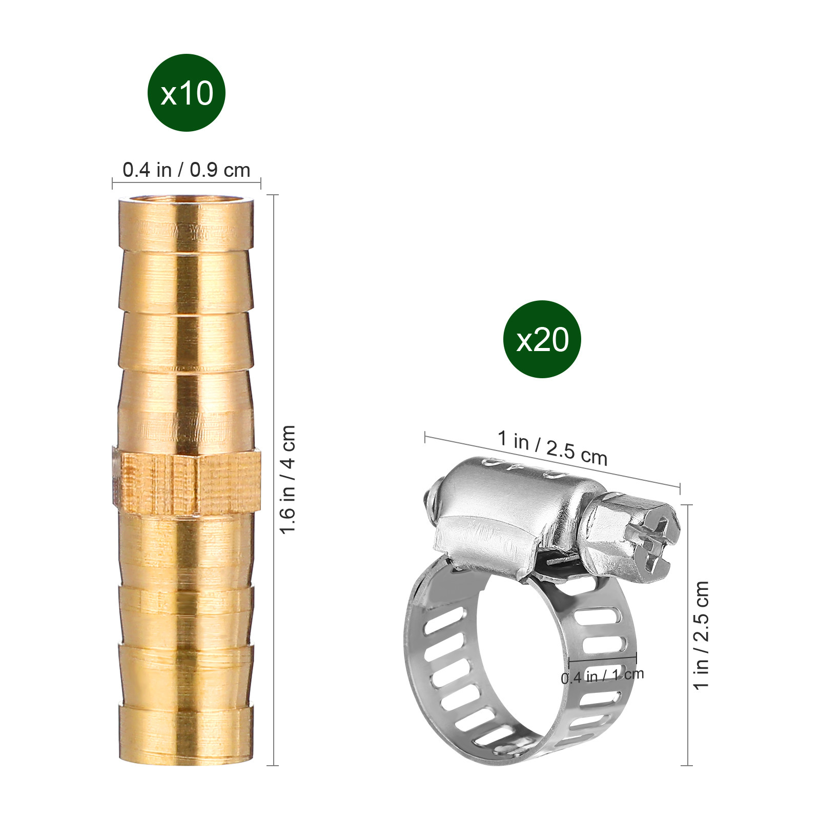 1Set Brass Barbed Hose Connect - Gardening Tools Kit For Home Garden บทวิจารณ์และราคา