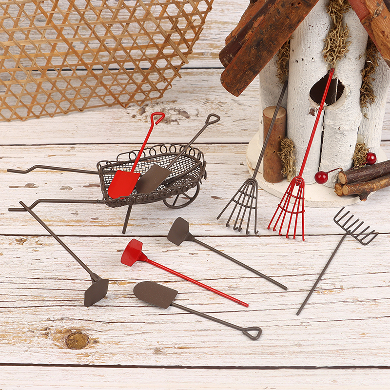 1/12 Dollhouse Simulation Gard - Gardening Tools Shovel บทวิจารณ์และราคา