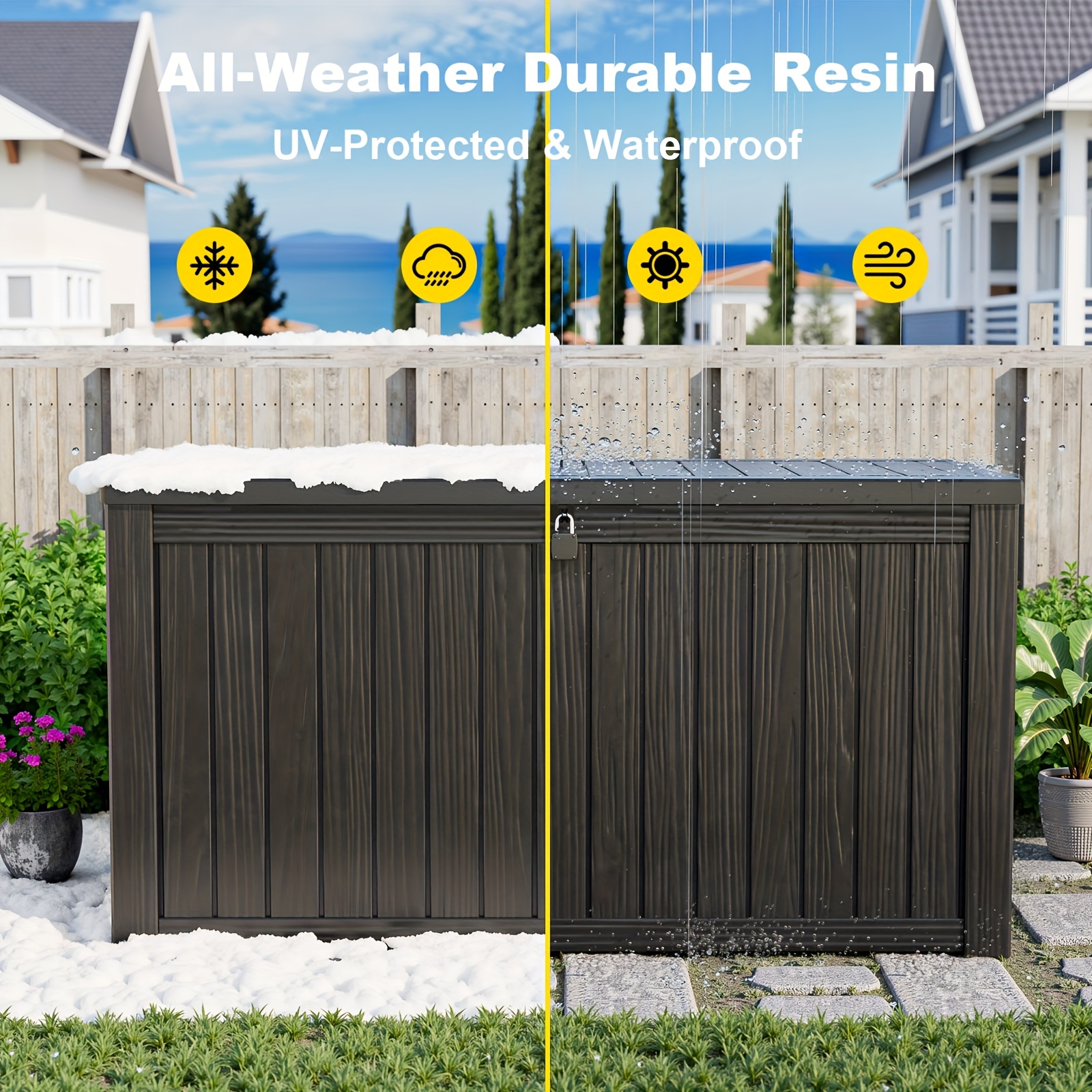 161 Gallon Deck Box, Indoor An - Gardening Tools Box บทวิจารณ์และราคา