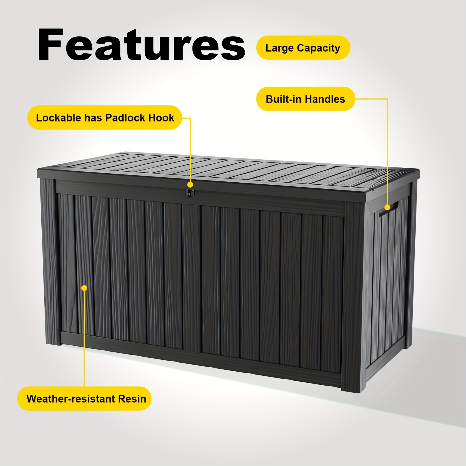 161 Gallon Deck Box, Indoor An - Gardening Tools Box บทวิจารณ์และราคา