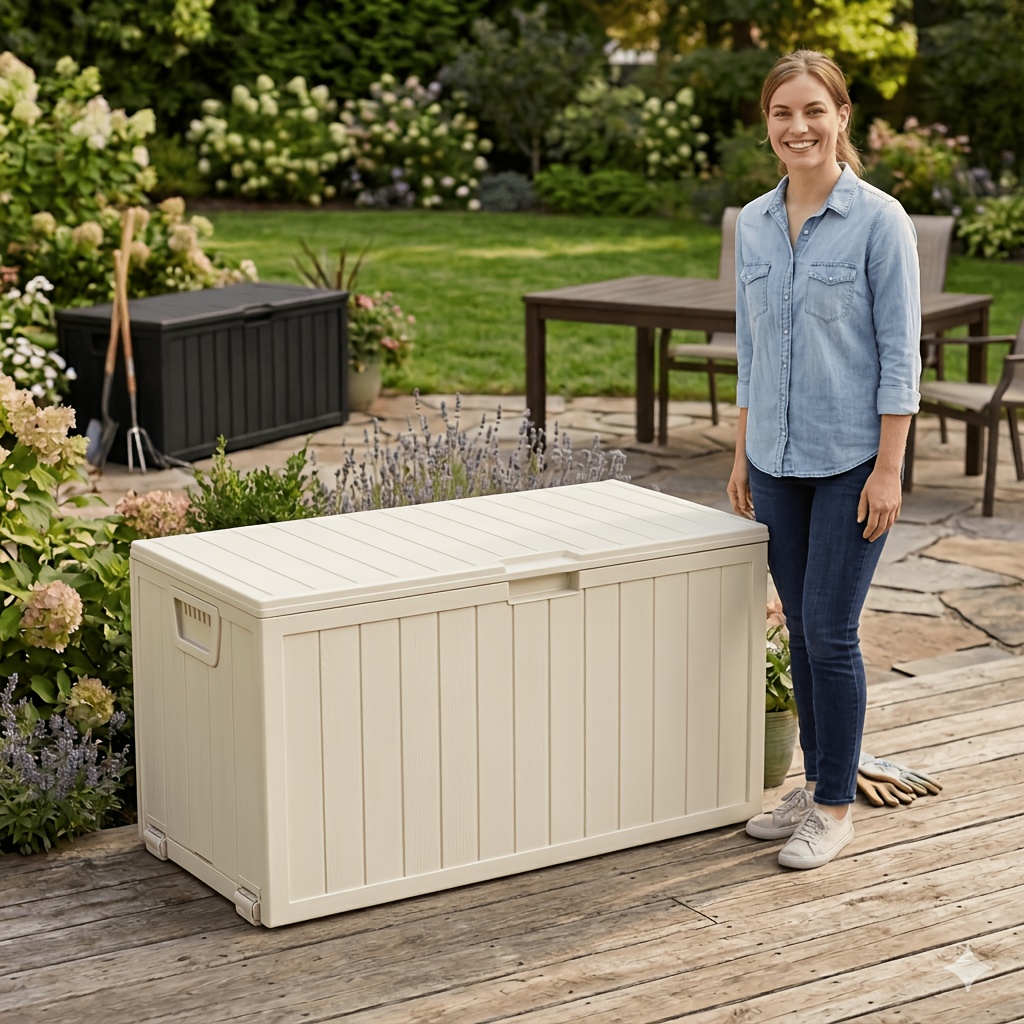 75/35 Gallon Outdoor Storage B - Gardening Tools Box บทวิจารณ์และราคา