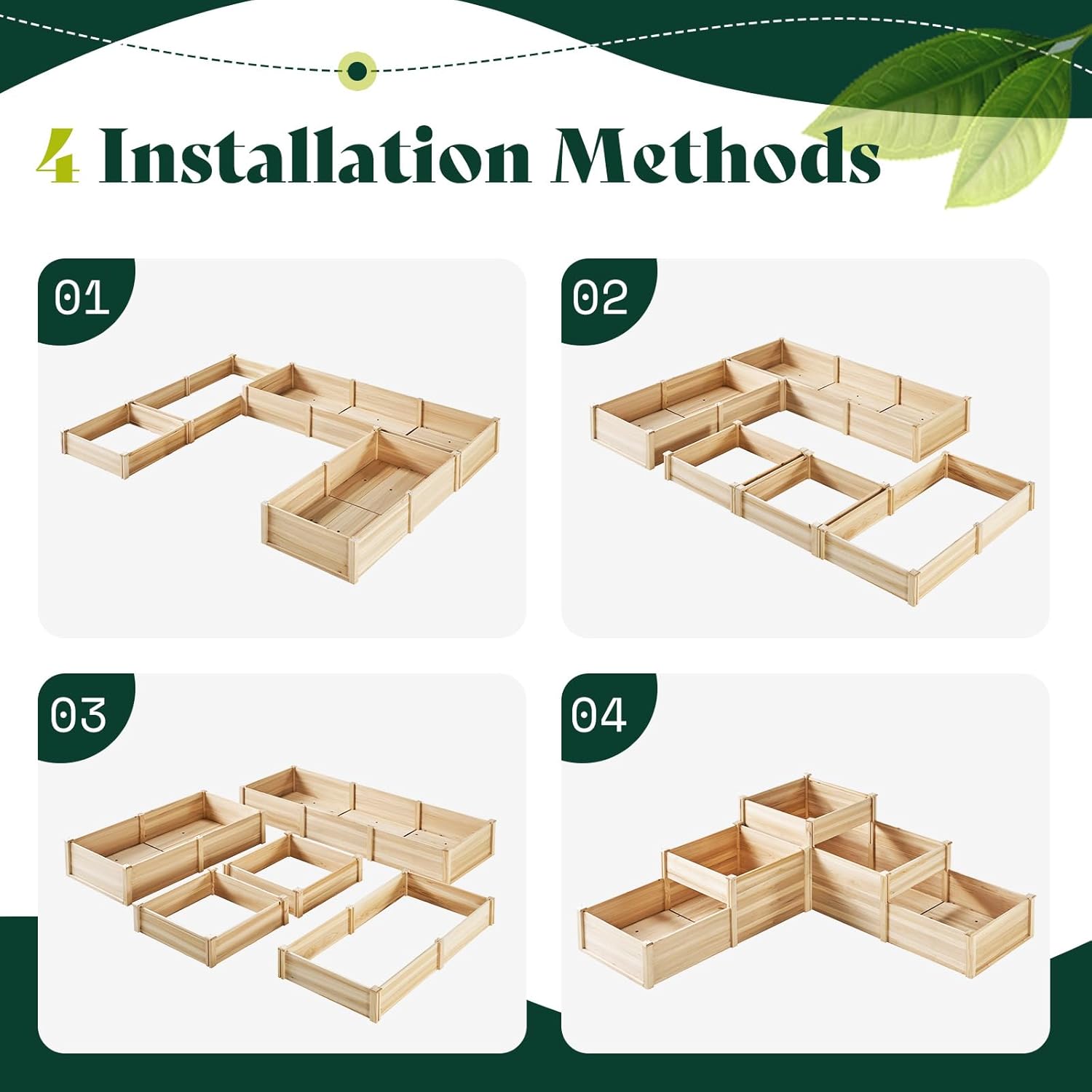 3 Tier Raised Garden Bed for O - Gardening Tools Box บทวิจารณ์และราคา