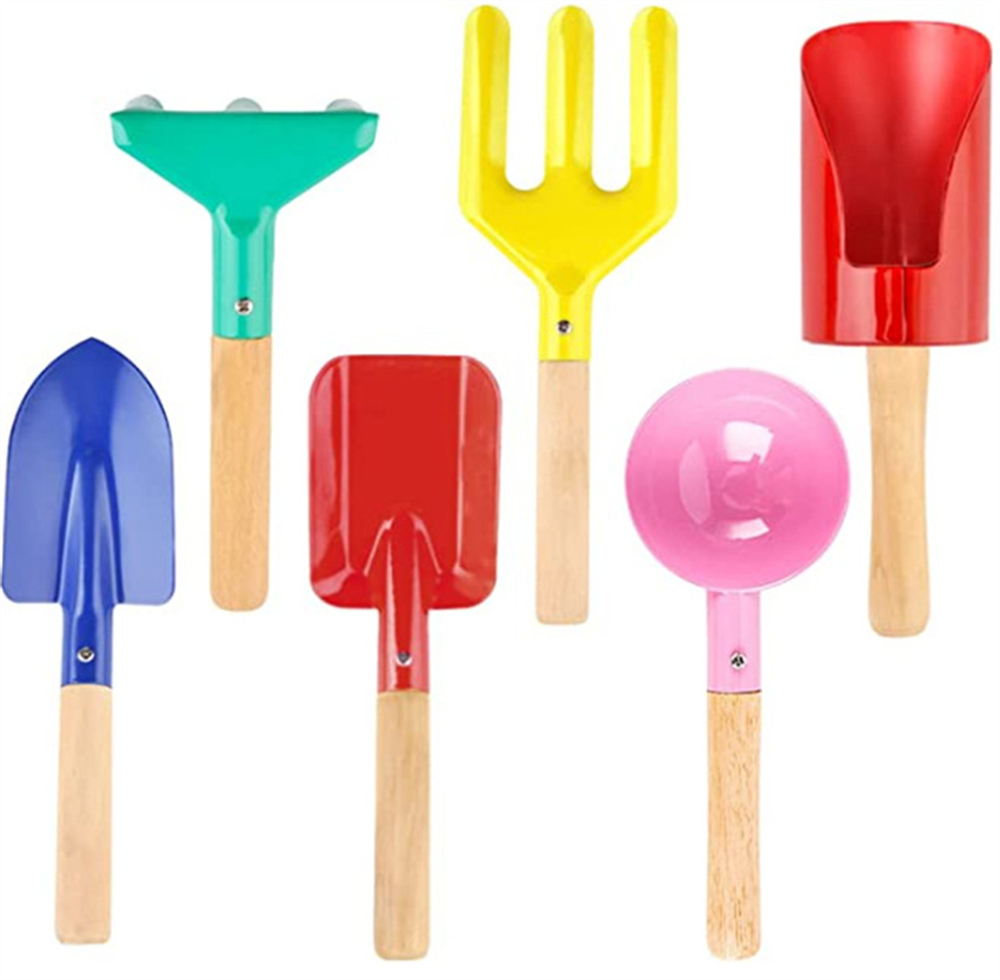 Colorful 6pcs Multifunctional  - Gardening Tools Kit For Kids บทวิจารณ์และราคา