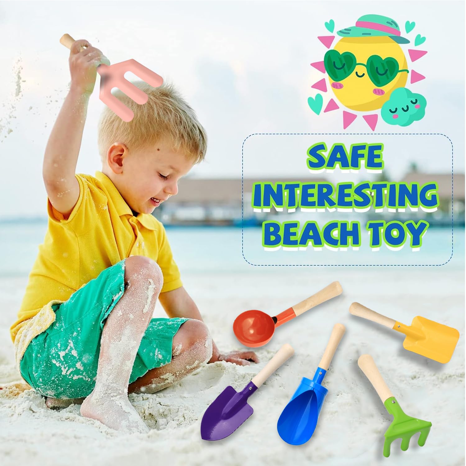 Colorful 6pcs Multifunctional  - Gardening Tools Kit For Kids บทวิจารณ์และราคา