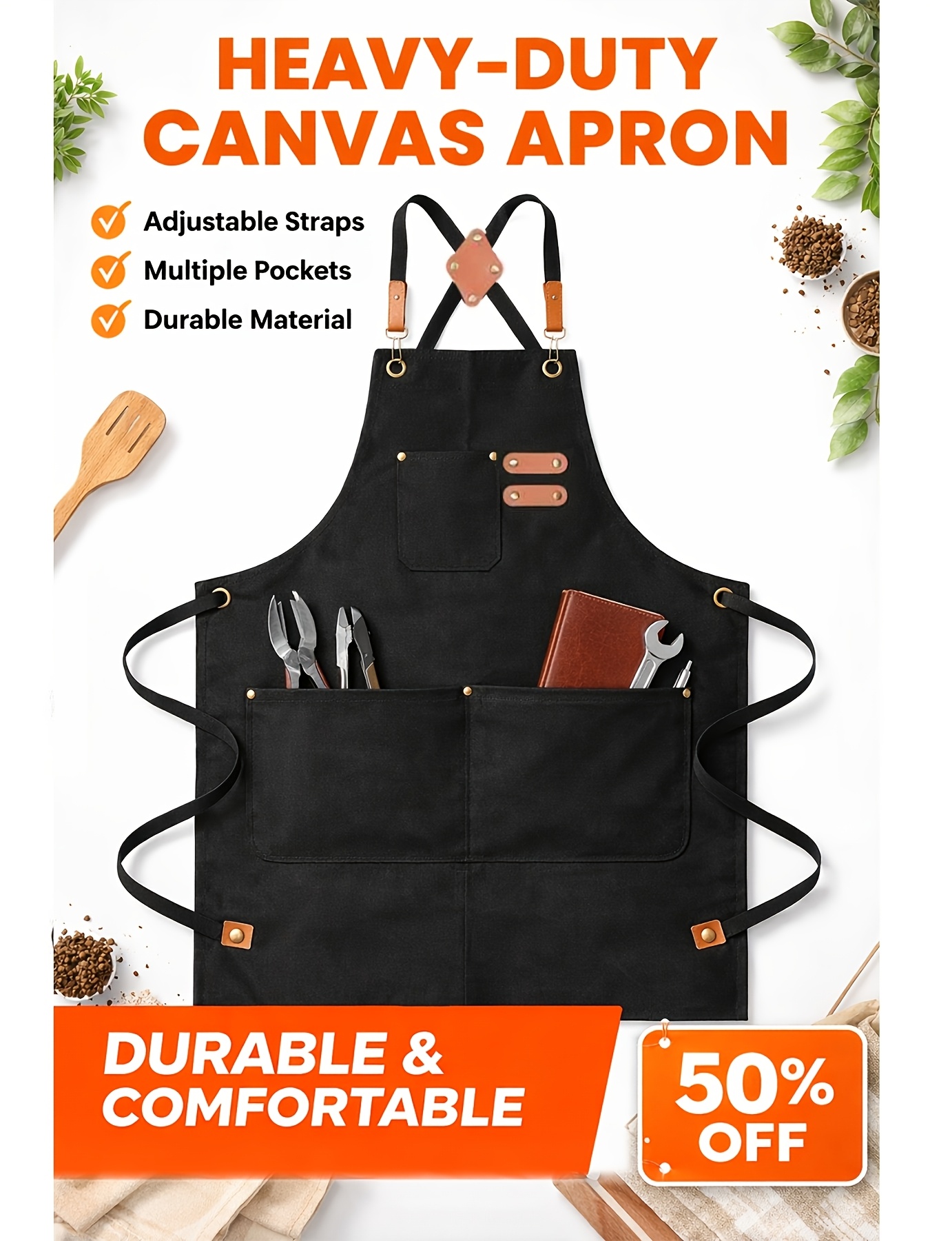 Festive Multi-Use Apron 12OZ C - Gardening Tools Gift Ideas บทวิจารณ์และราคา