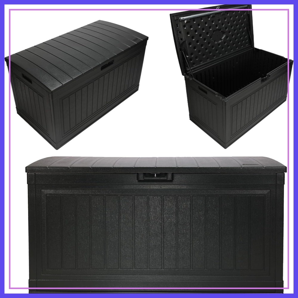 Large Outdoor Patio Deck Box w - Gardening Tools Box บทวิจารณ์และราคา