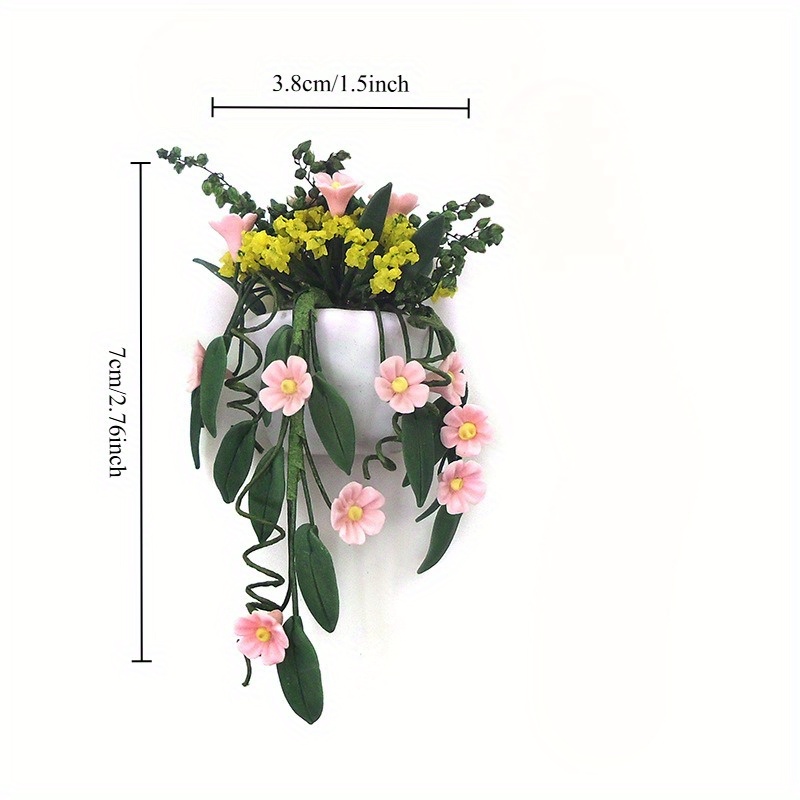 Mini Clay Flower White Wall Ha - Hanging Planter Basket บทวิจารณ์และราคา