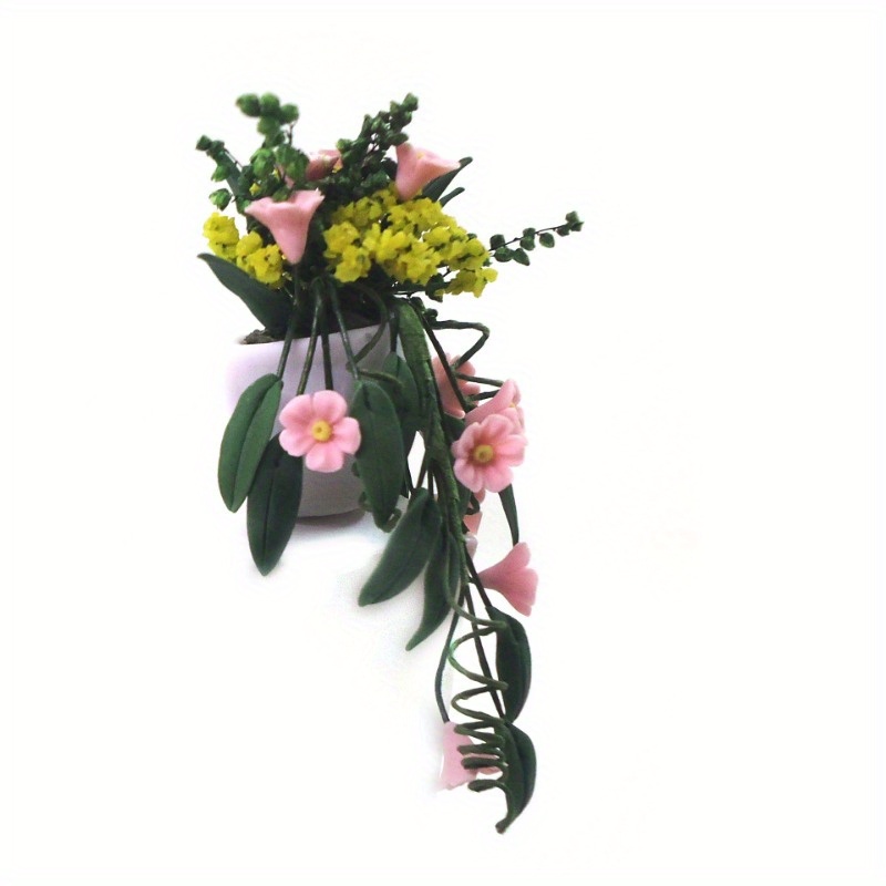 Mini Clay Flower White Wall Ha - Hanging Planter Basket บทวิจารณ์และราคา
