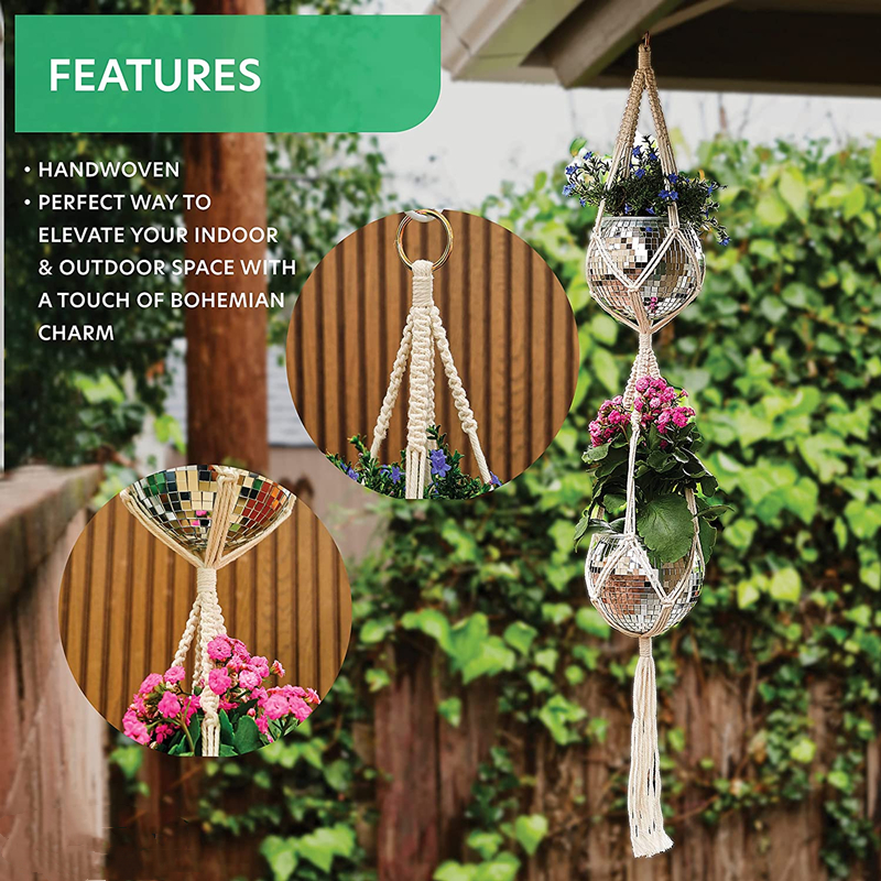New Disco Ball Hanging Flower  - Hanging Planter Basket บทวิจารณ์และราคา