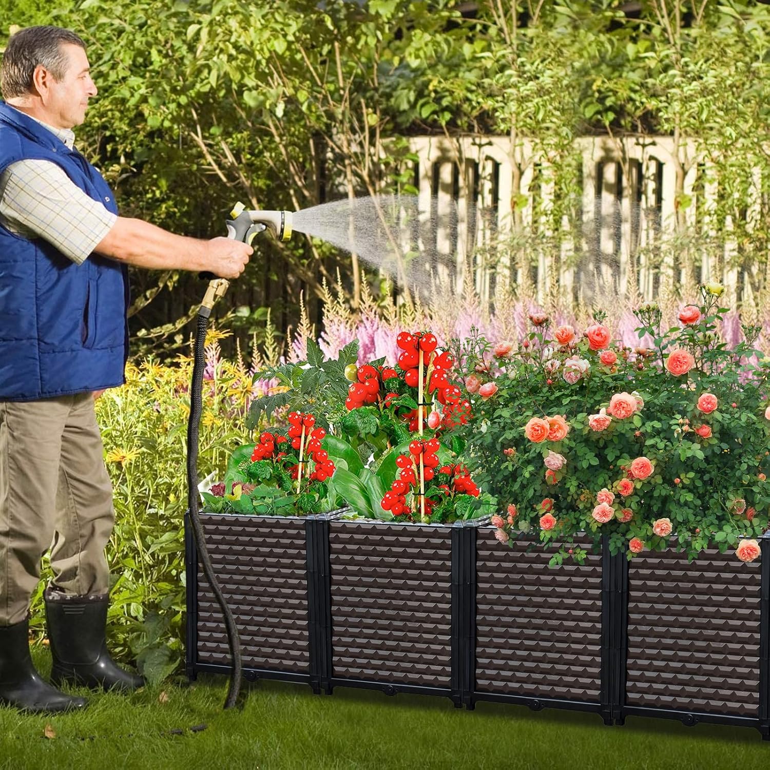 Large Planters for Outdoor Pla - Hanging Planter Basket บทวิจารณ์และราคา