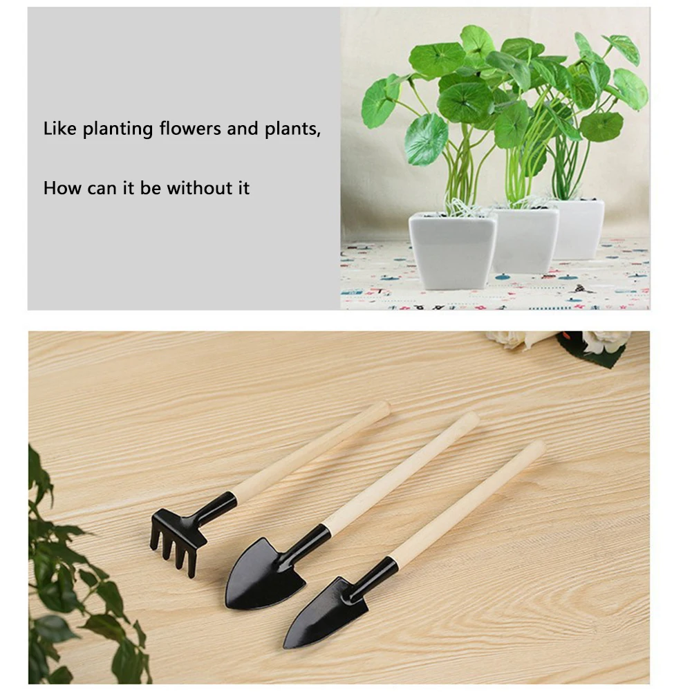 3pcs/set Mini Gardening Tools  - Gardening Tools Kit For Kids บทวิจารณ์และราคา