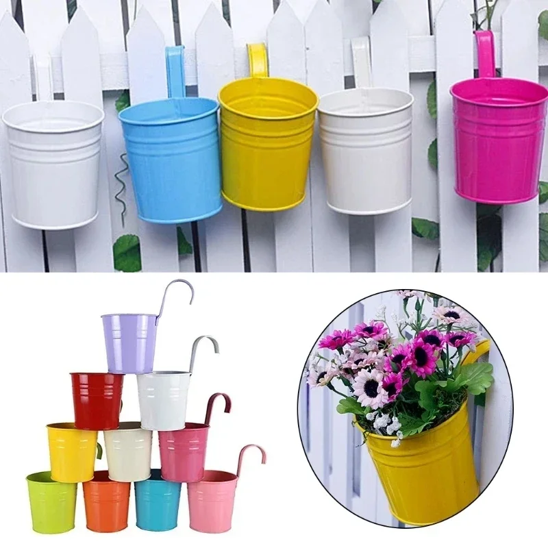 10 Colors Metal Iron Flower Wa - Hanging Planter Basket บทวิจารณ์และราคา