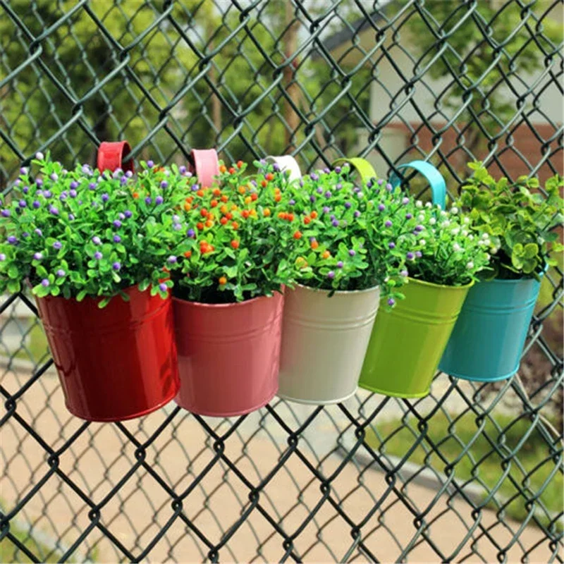 10 Colors Metal Iron Flower Wa - Hanging Planter Basket บทวิจารณ์และราคา