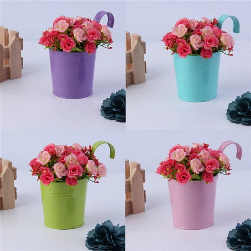 10 Colors Metal Iron Flower Wa - Hanging Planter Basket บทวิจารณ์และราคา